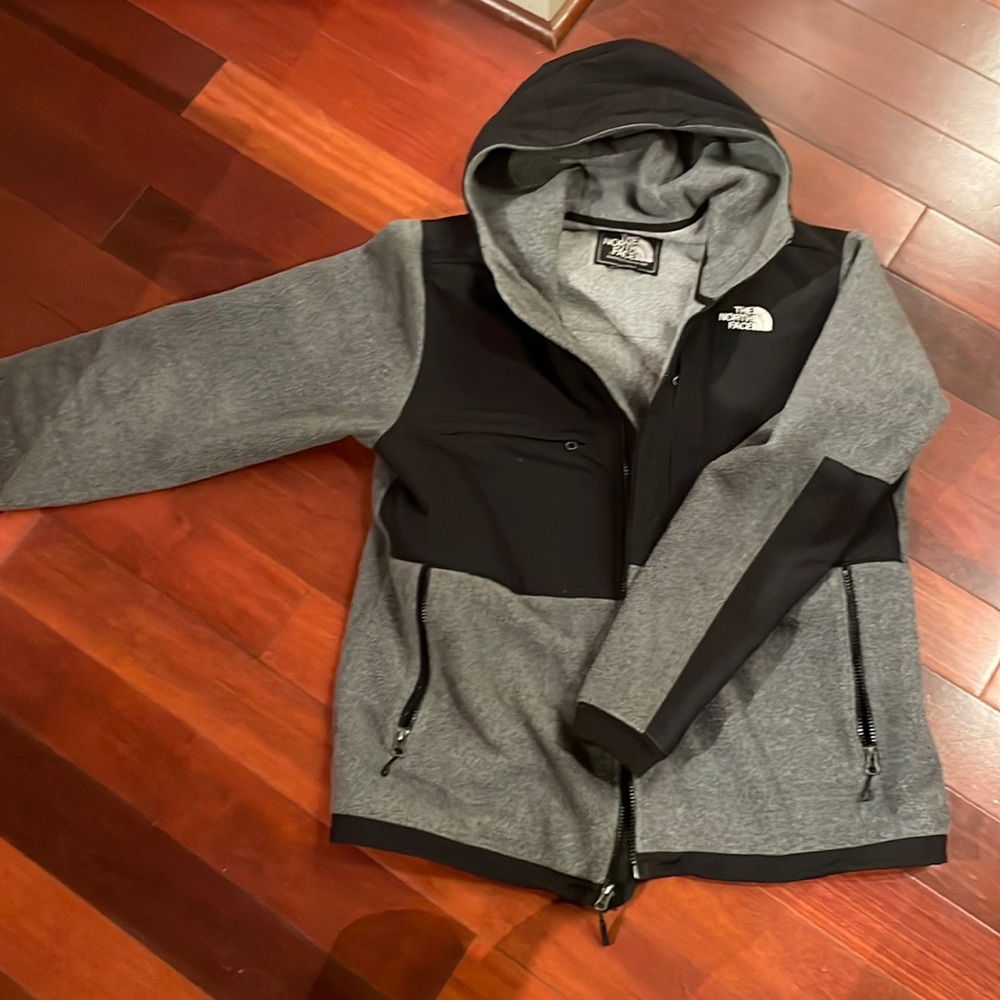 Mens North Face Jacket with Hood- Size Large